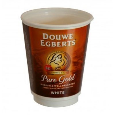 Douwe Egberts White Coffee 12oz in cup drink (15x10)